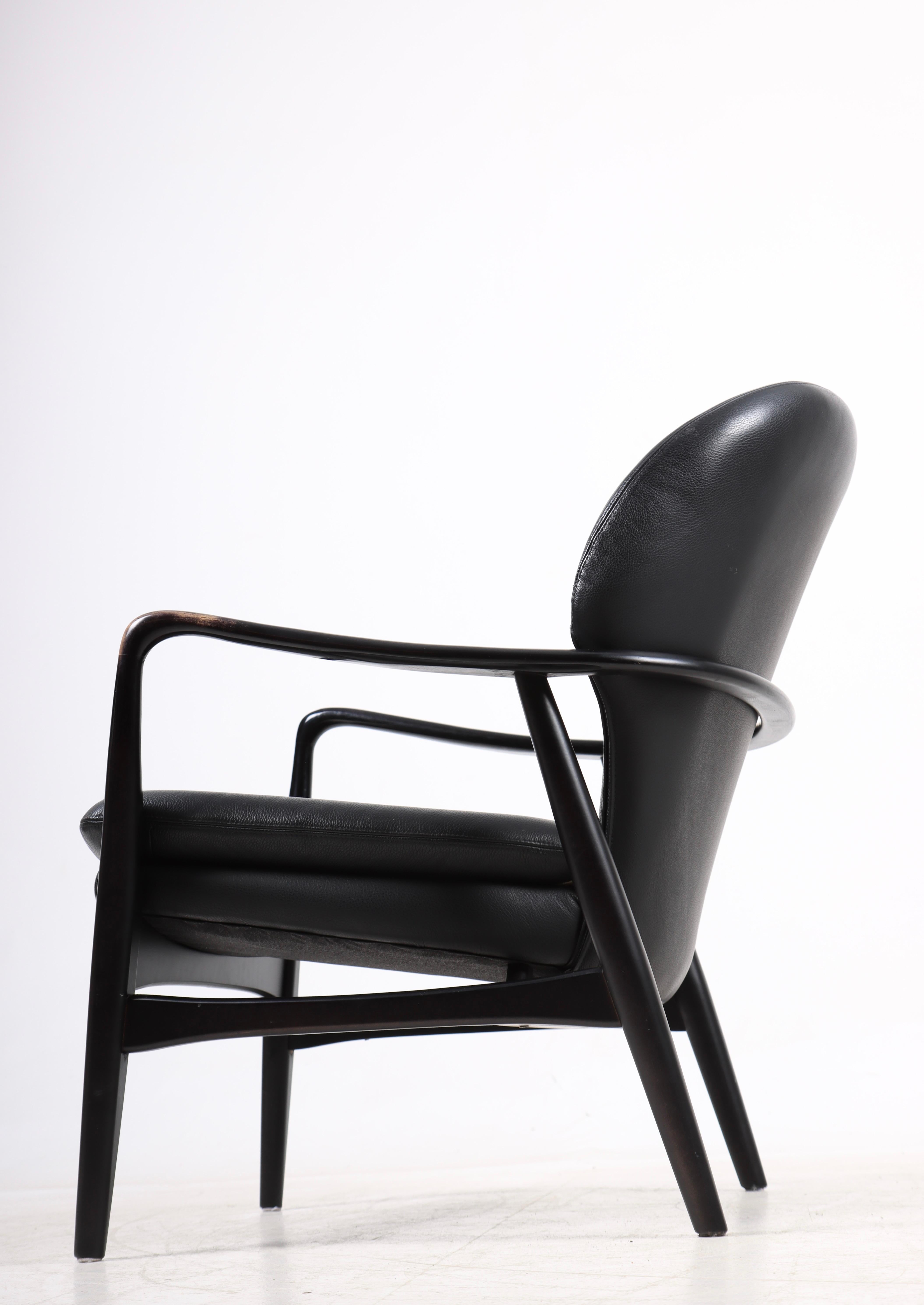 Danish Mid-Century Lounge Chair Designed by Ib Madsen & Acton Schubell For Sale