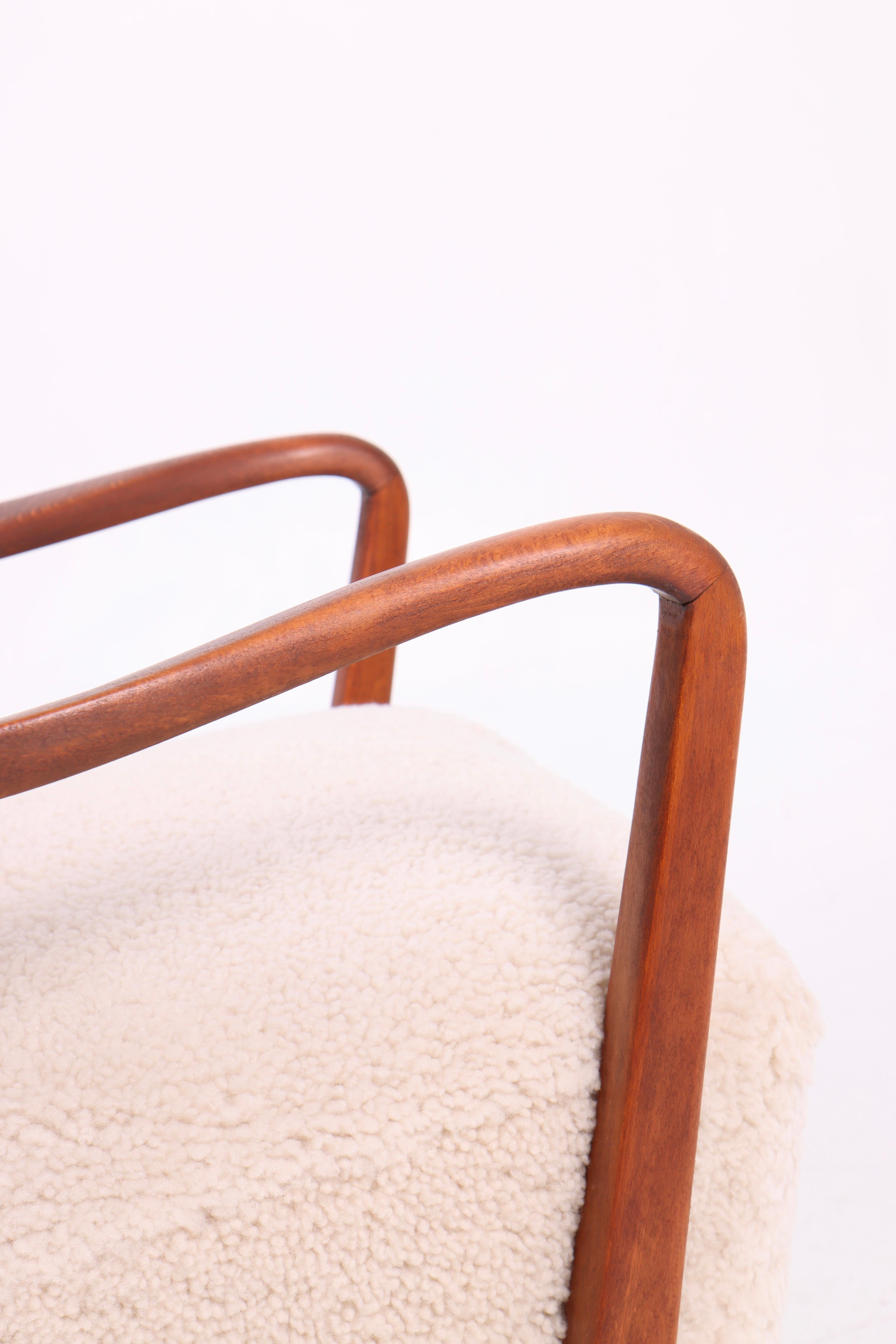 Midcentury Lounge Chair Designed by Wulff, 1940s 3
