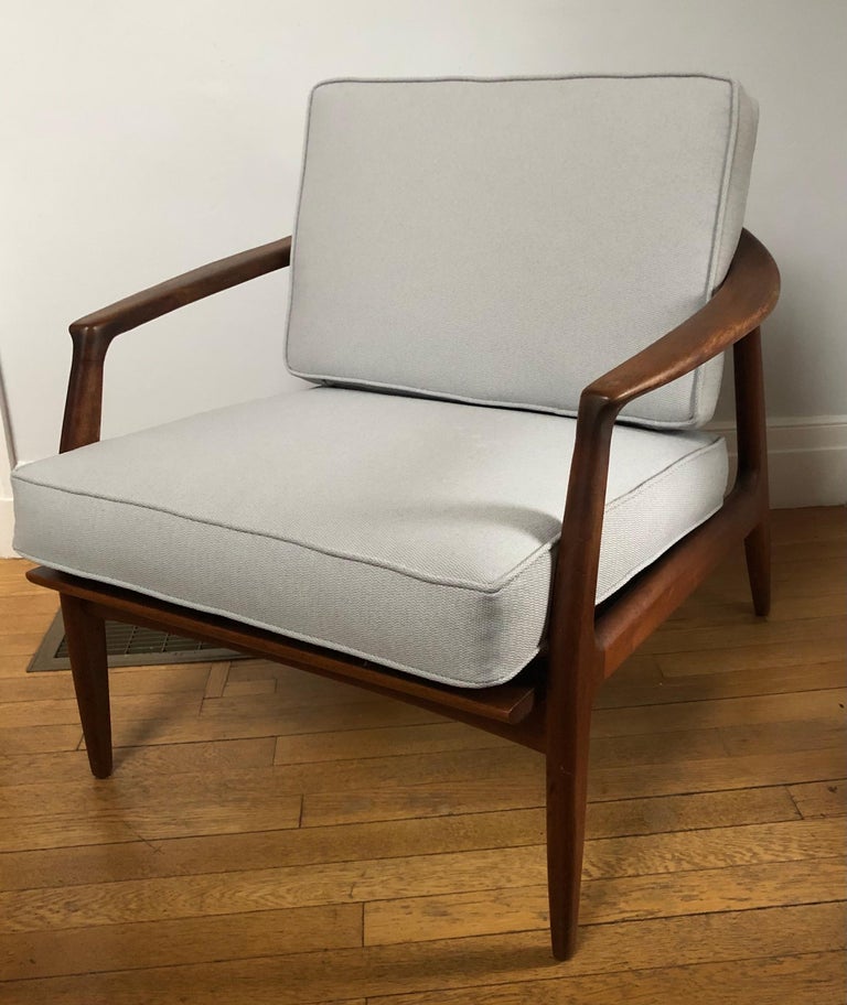 Mid-Century Modern Midcentury Lounge Chair, Folke Ohlsson for DUX, Teak For Sale