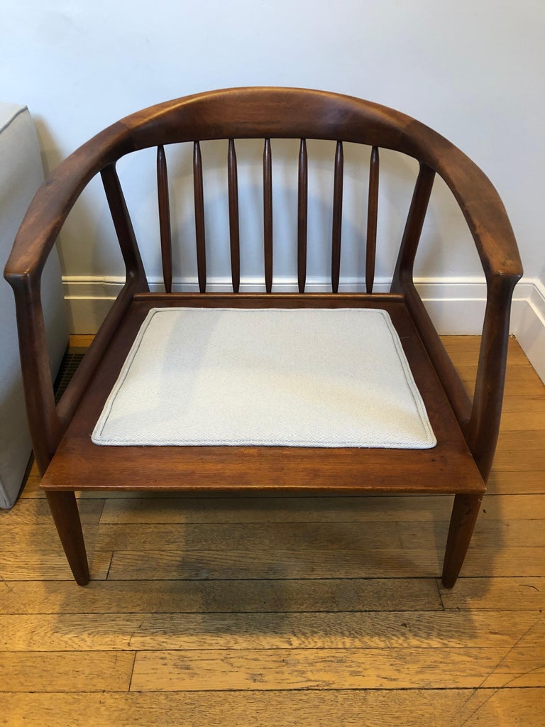 Swedish Midcentury Lounge Chair, Folke Ohlsson for DUX, Teak For Sale