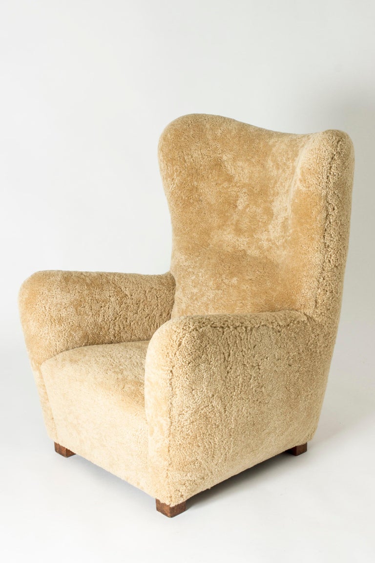 Midcentury Lounge Chair, Fritz Hansen, Denmark, 1930s In Good Condition In Stockholm, SE