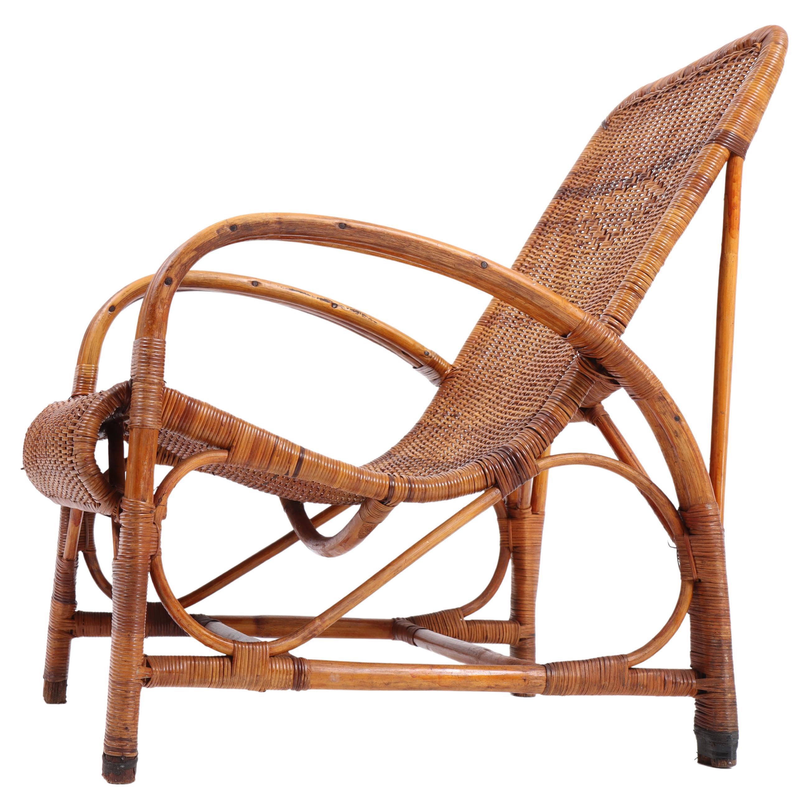 Great looking lounge chair in bamboo. Designed and made in Denmark. Great original condition.