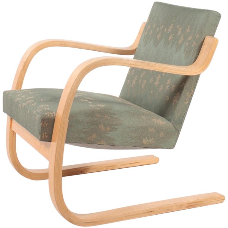 Midcentury Lounge Chair in Fabric by Alvar Aalto, Finland, 1960s