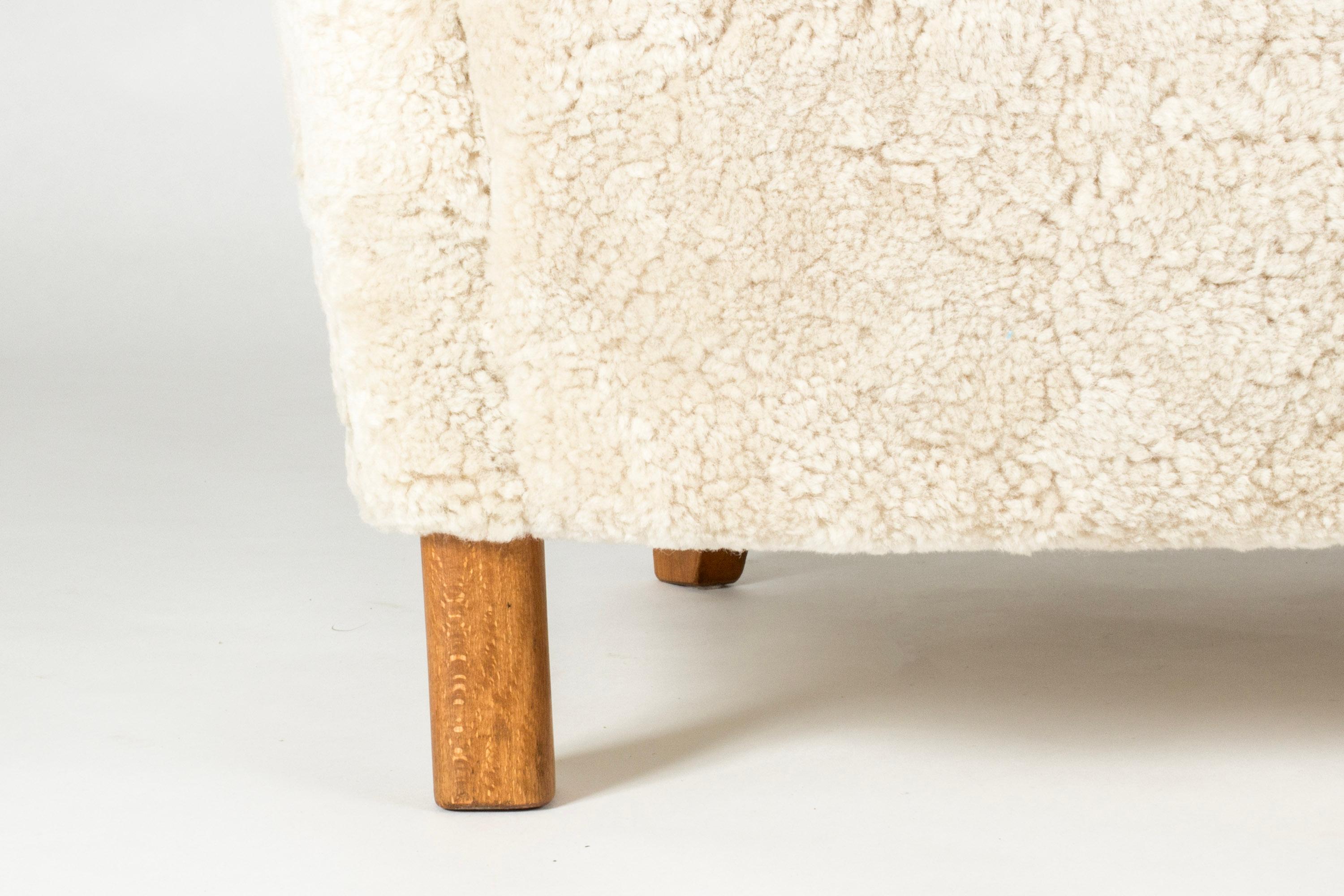 Scandinavian Modern Midcentury Lounge Chair by Kai Kristiansen, Denmark, 1940s For Sale