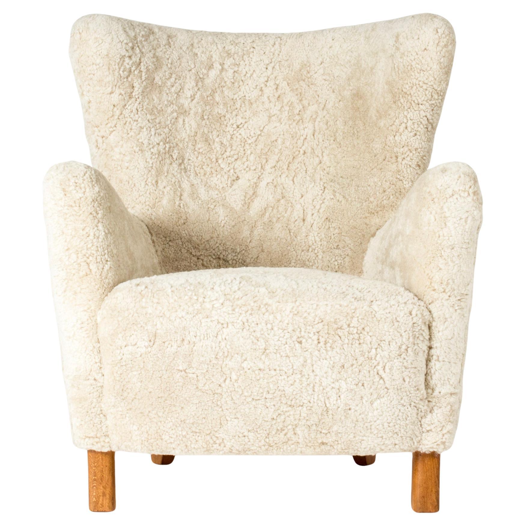 Midcentury Lounge Chair by Kai Kristiansen, Denmark, 1940s For Sale