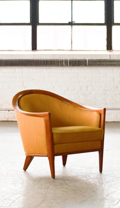 Midcentury Lounge Chair Model "Aristokrat" by Bertil Fridhagen