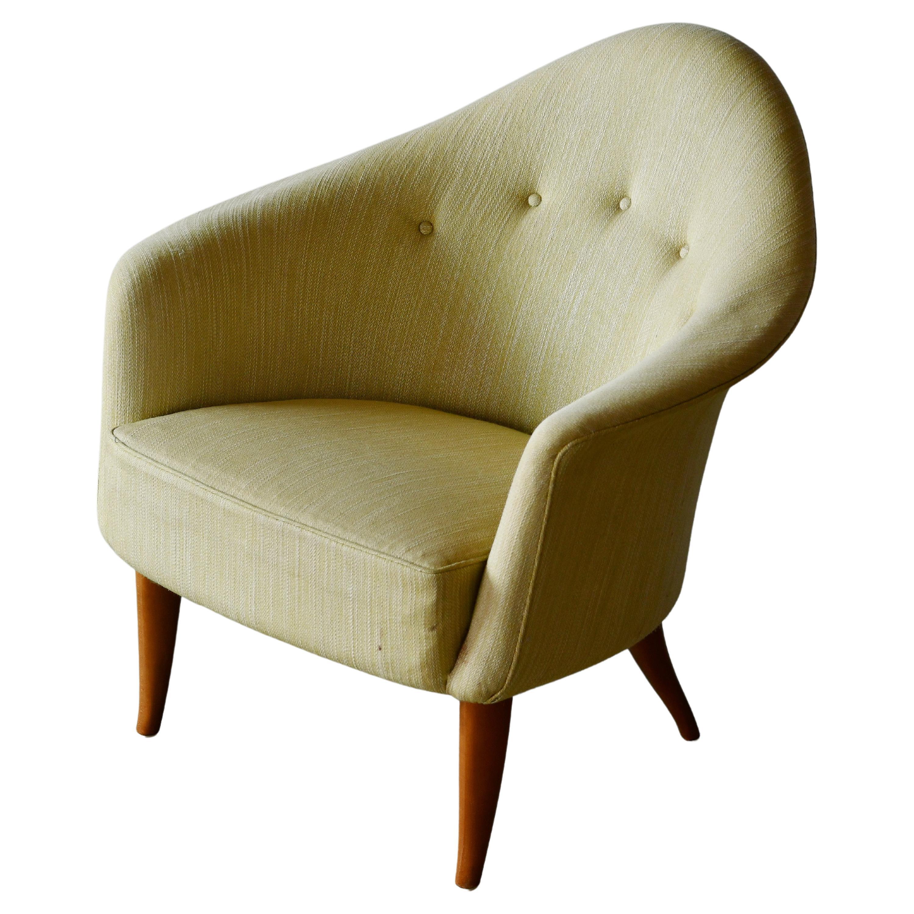 Midcentury Lounge Chair Model "Lilla Adam" by Kerstin Horlin-Holmquist For Sale