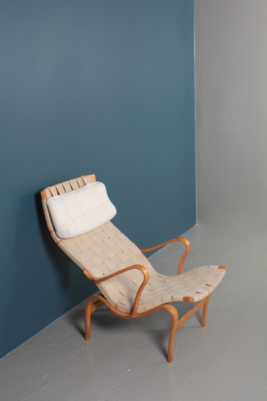 Midcentury Lounge Chair Model Pernilla 1 Designed by Bruno Mathsson 6