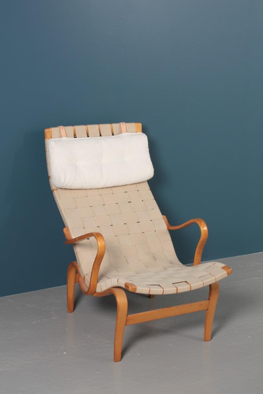 Midcentury Lounge Chair Model Pernilla 1 Designed by Bruno Mathsson 7