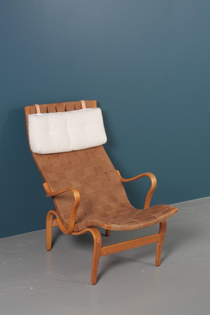 Midcentury Lounge Chair Model Pernilla 1 Designed by Bruno Mathsson 9