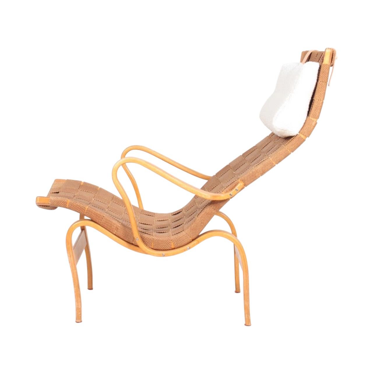 Midcentury Lounge Chair Model Pernilla 1 Designed by Bruno Mathsson
