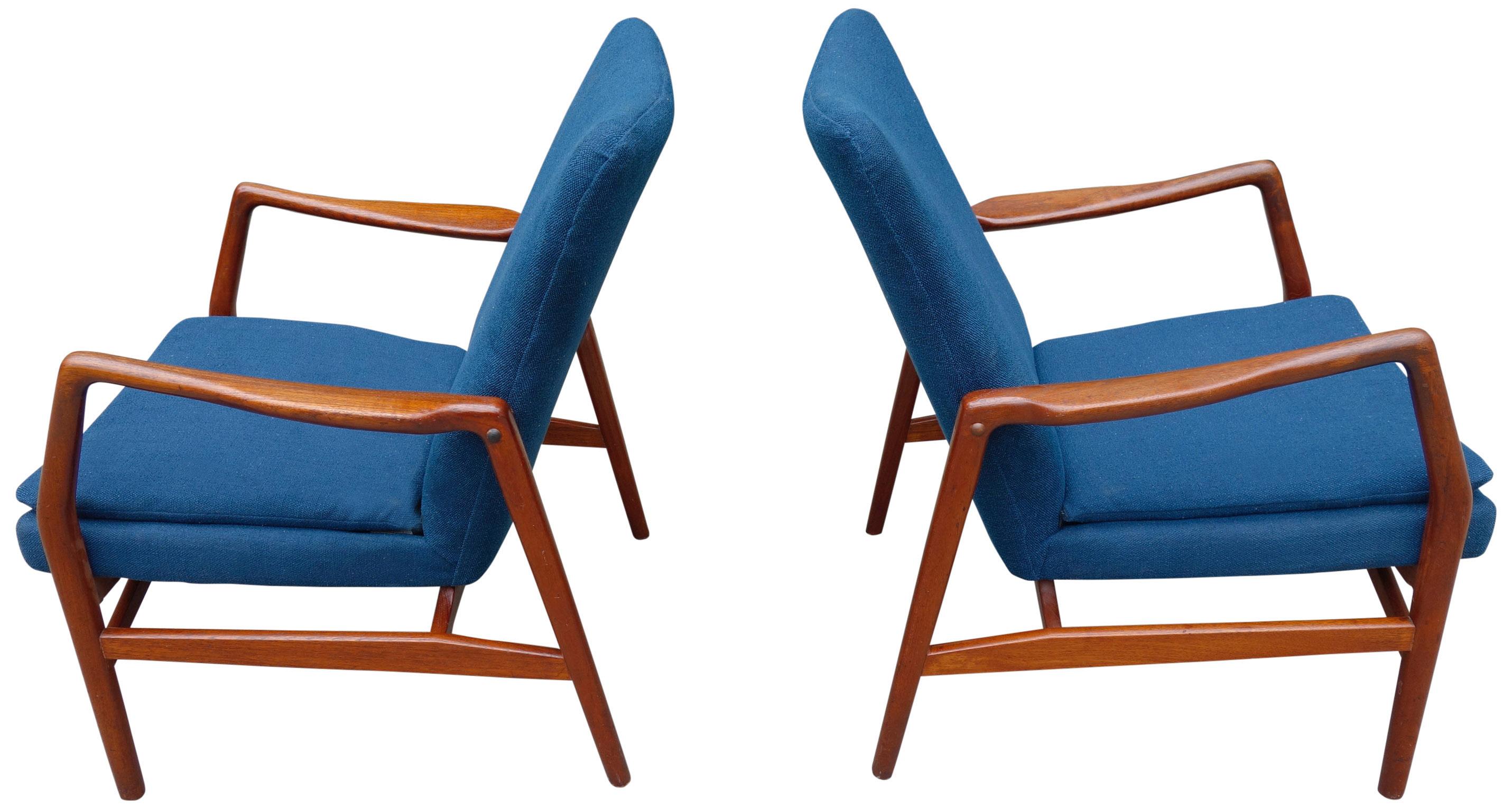 Danish Midcentury Lounge Chairs by Kurt Olsen