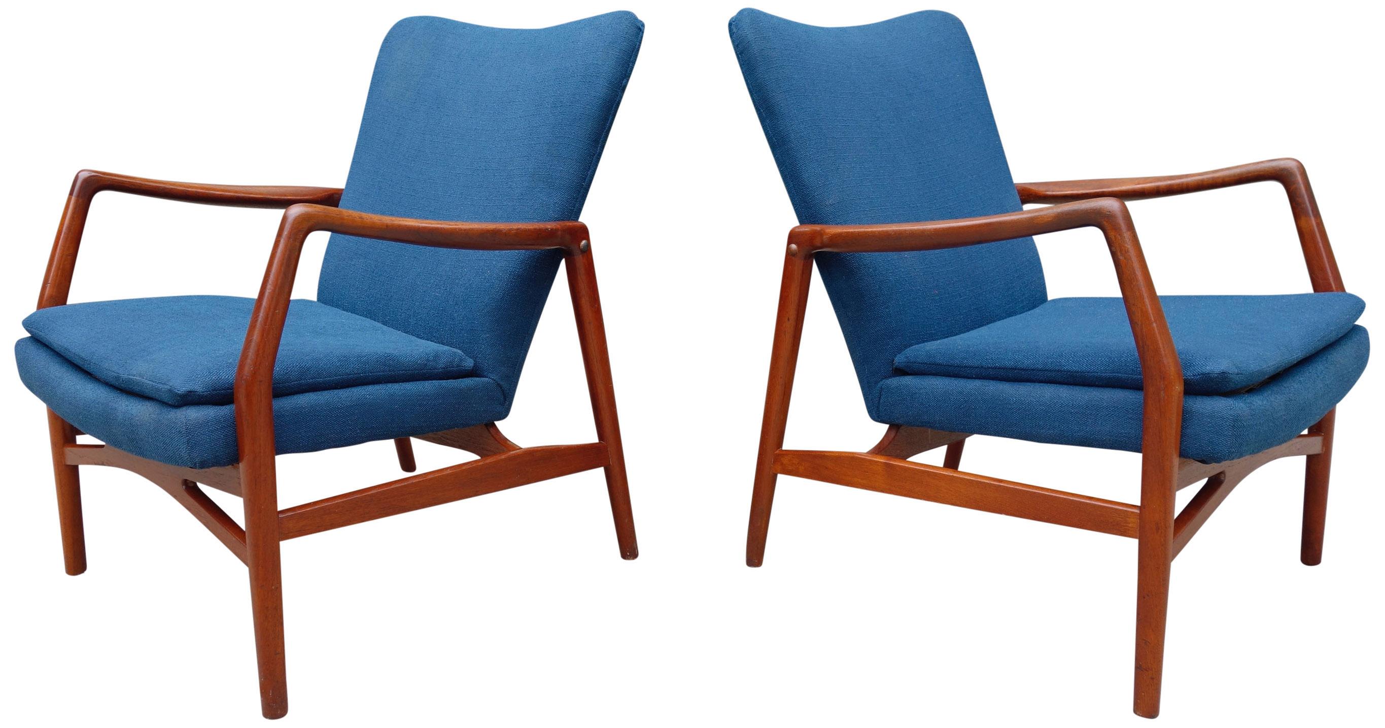 20th Century Midcentury Lounge Chairs by Kurt Olsen