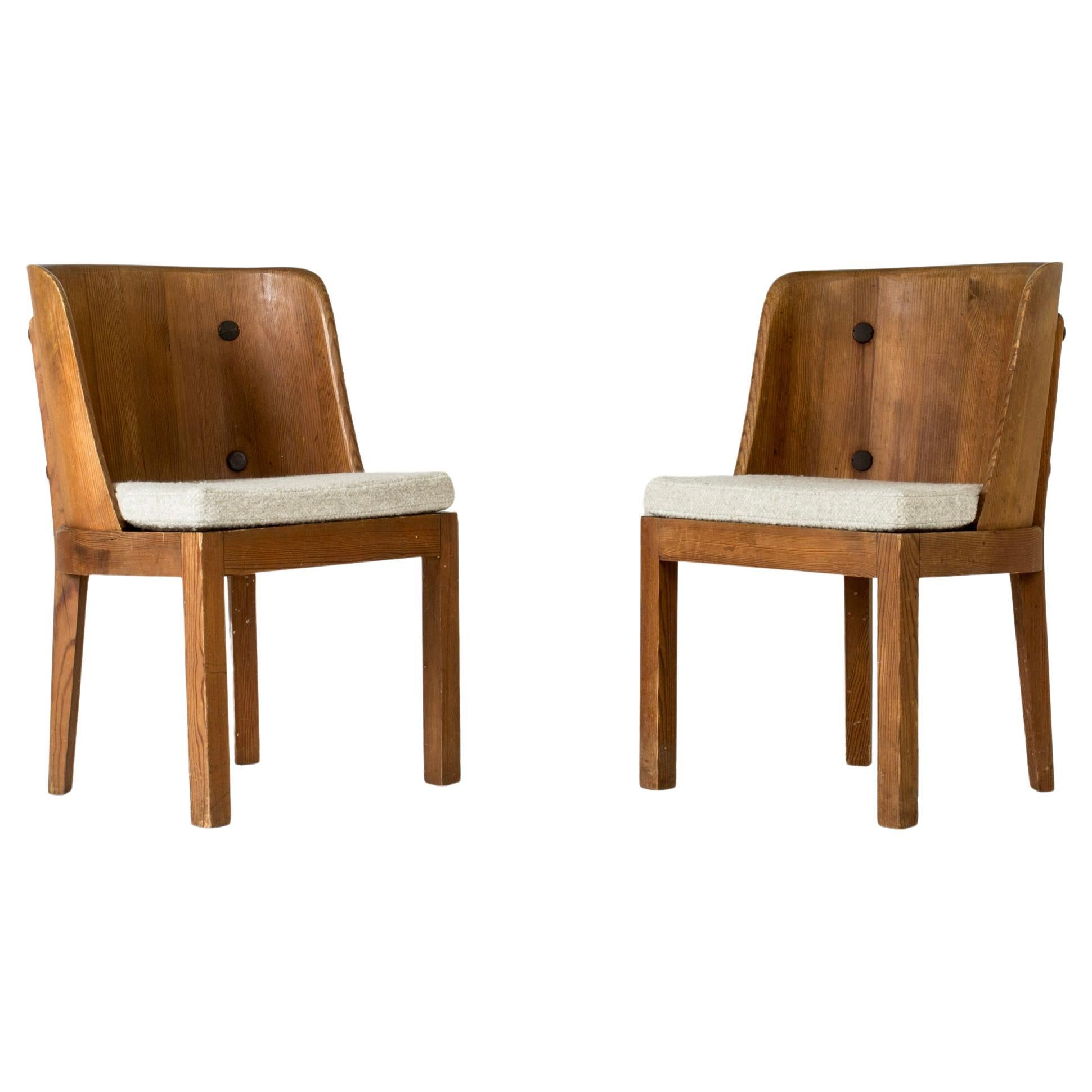 Midcentury "Lovö" dining or side chairs, Axel Einar Hjorth, NK, Sweden, 1930s For Sale