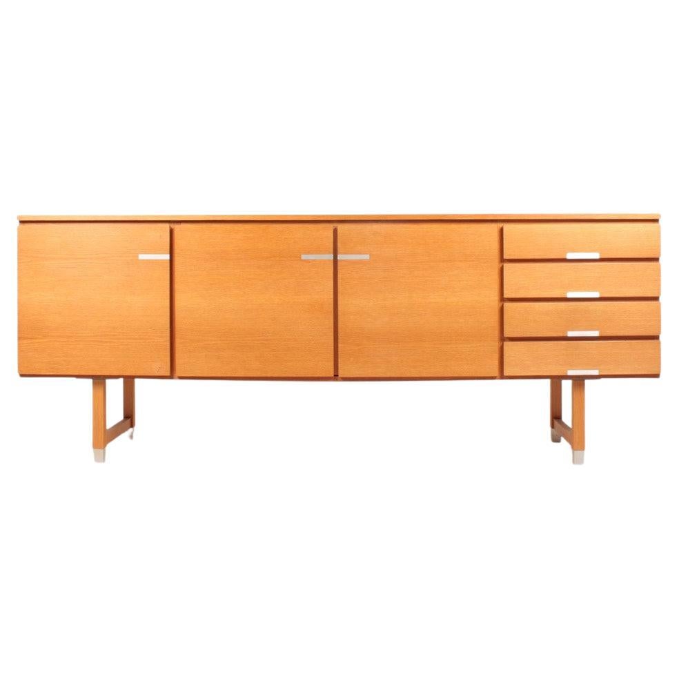 Midcentury Low Sideboard in Oak, Designed by Ejgil Petersen, 1960s For Sale