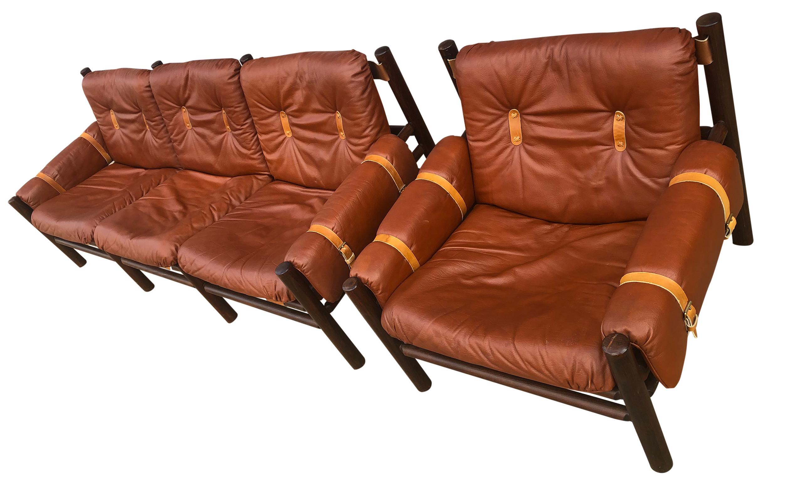 leather sling sofa