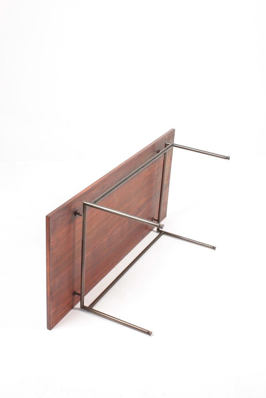 Table basse du milieu du siècle en bois de rose par Poul Nørreklit, design danois, années 1960 en vente 4