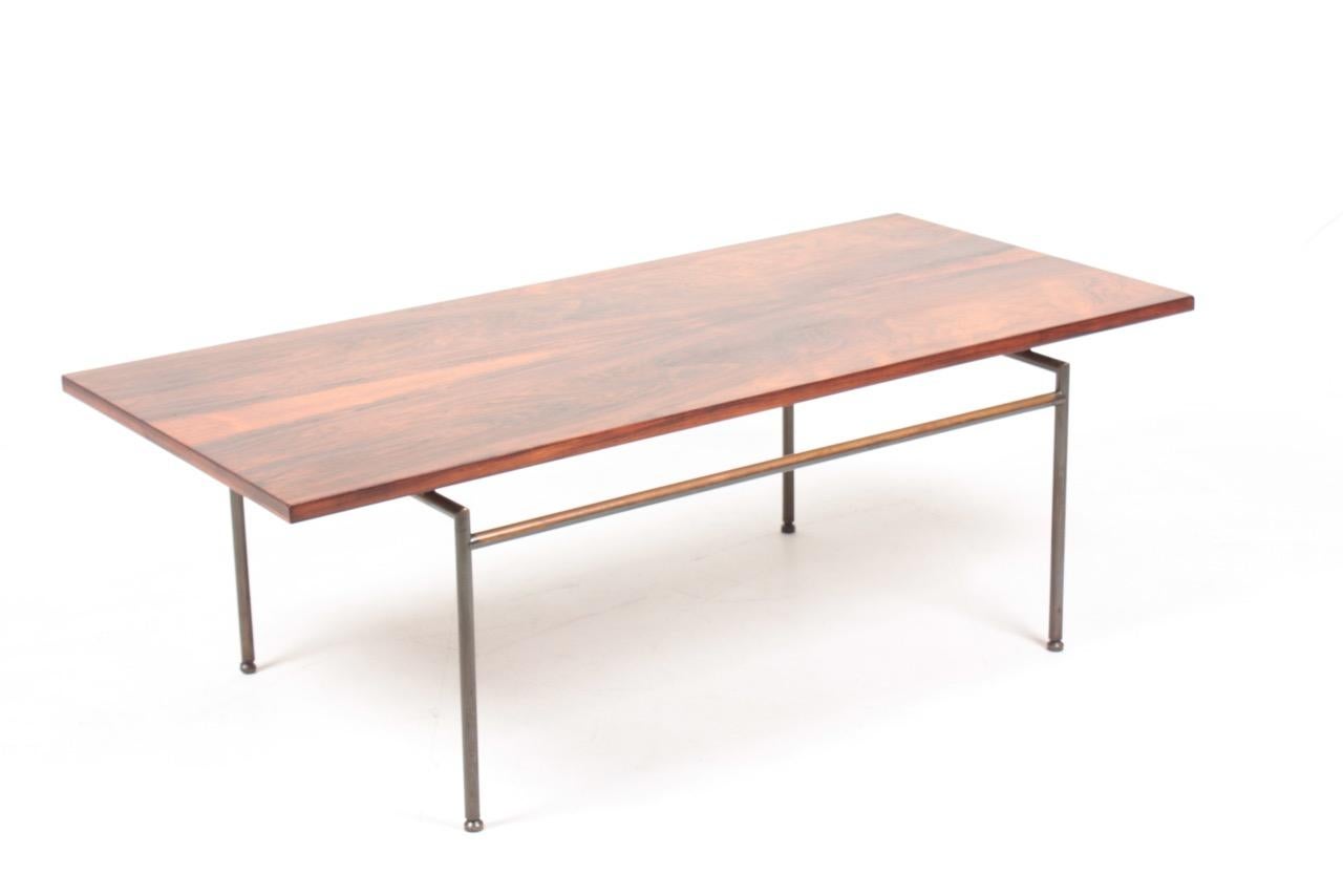 Midcentury Low Table in Rosewood by Poul Nørreklit, Danish Design, 1960s In Good Condition For Sale In Lejre, DK