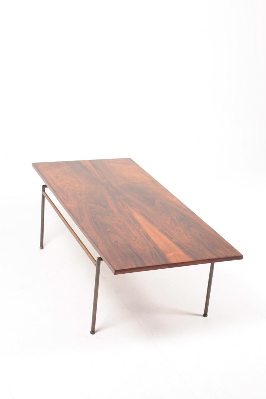 Table basse du milieu du siècle en bois de rose par Poul Nørreklit, design danois, années 1960 en vente 1