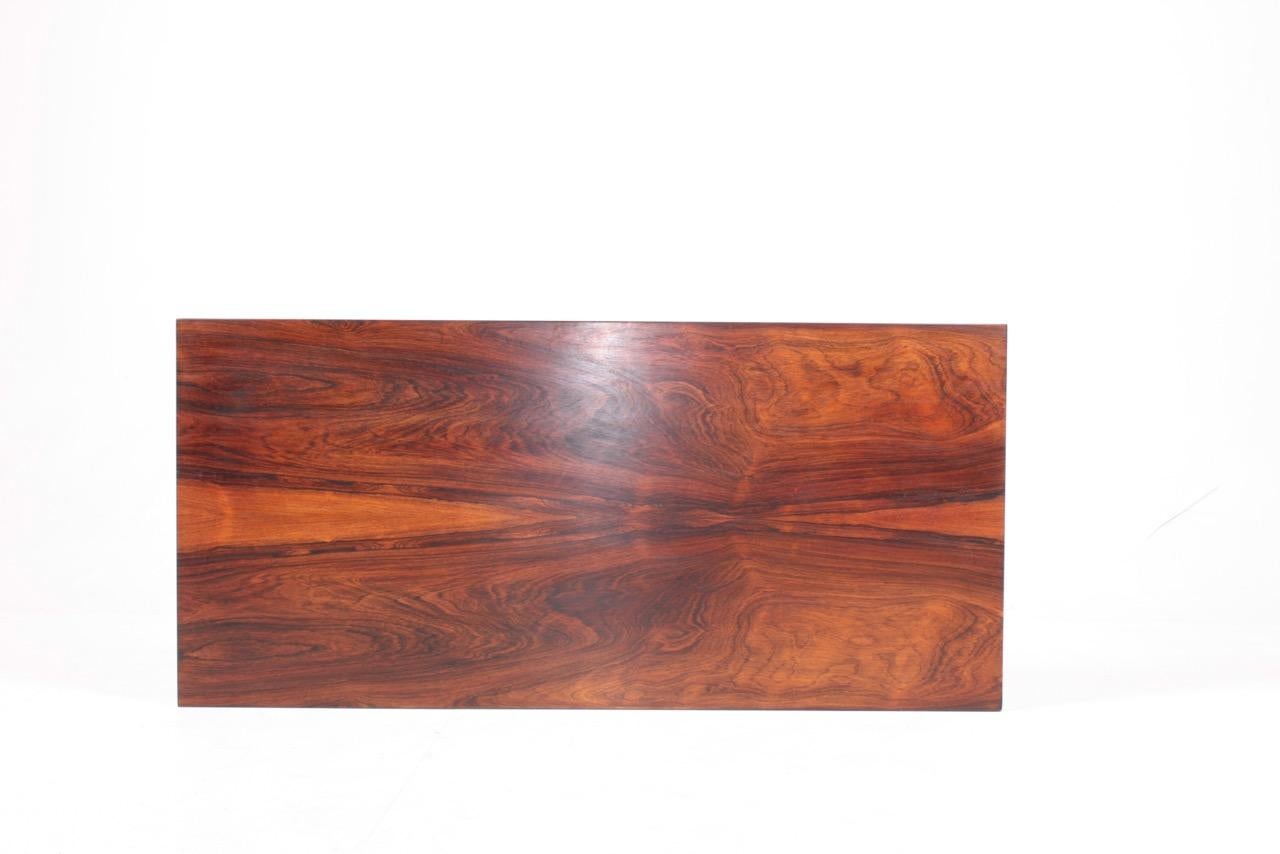 Midcentury Low Table in Rosewood by Poul Nørreklit, Danish Design, 1960s For Sale 4