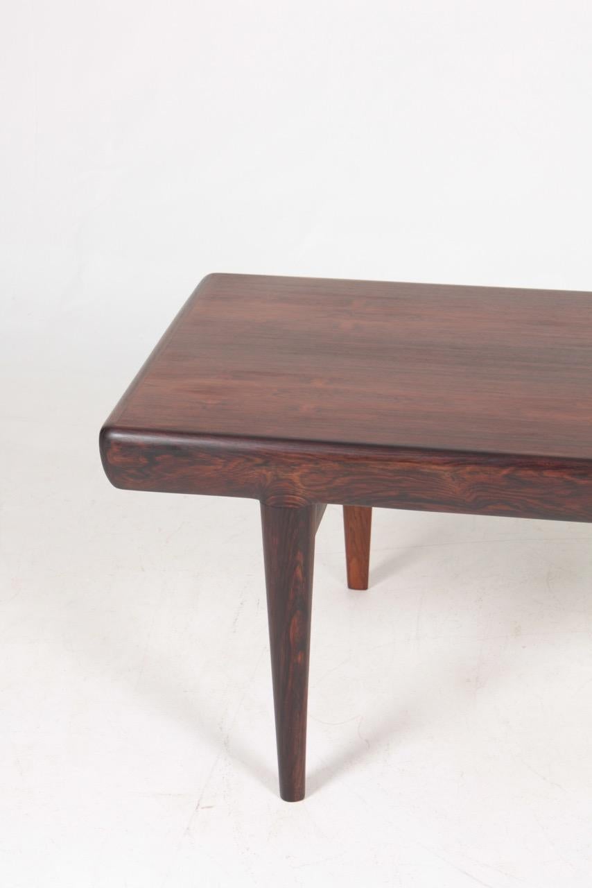 Scandinavian Modern Midcentury Low Table in Rosewood, Designed by Johannes Andersen, Danish Design