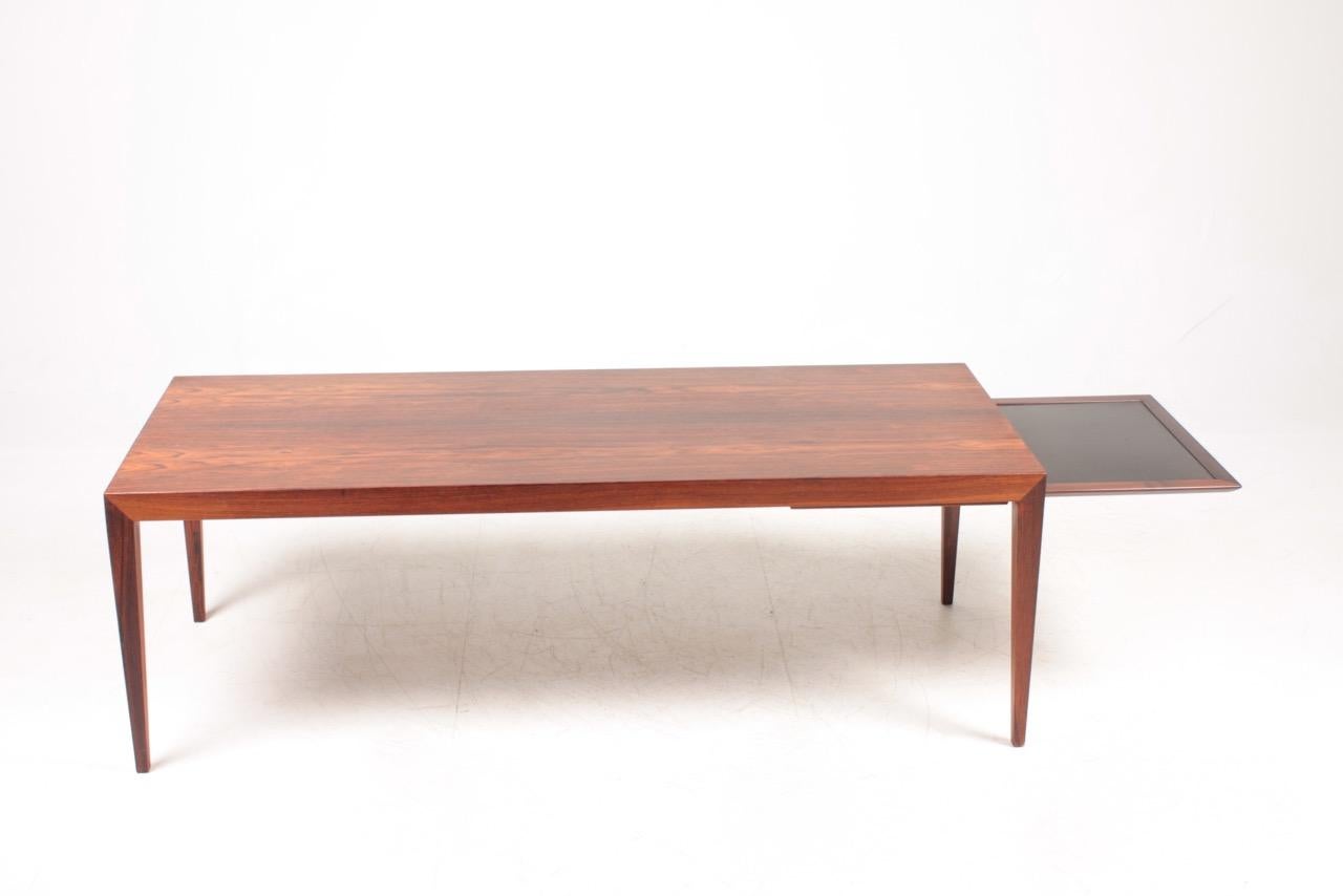 Niedriger Tisch aus Palisanderholz aus der Mitte des Jahrhunderts:: entworfen von Severin Hansen:: 1960er Jahre im Angebot 1
