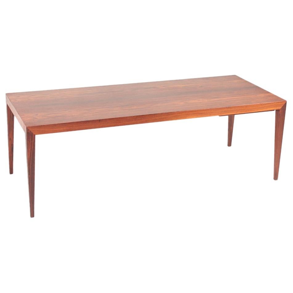 Midcentury Low Table in Rosewood, Designed by Severin Hansen, 1960s For Sale