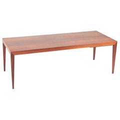 Niedriger Tisch aus Palisanderholz aus der Mitte des Jahrhunderts:: entworfen von Severin Hansen:: 1960er Jahre