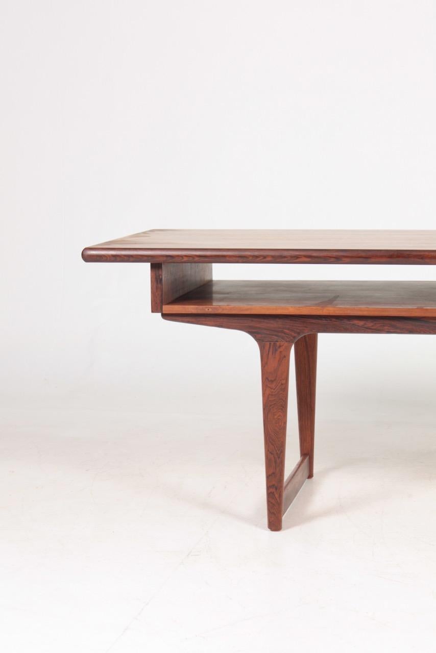Scandinavian Modern Midcentury Low Table in Rosewood, Made in Denmark, 1960s