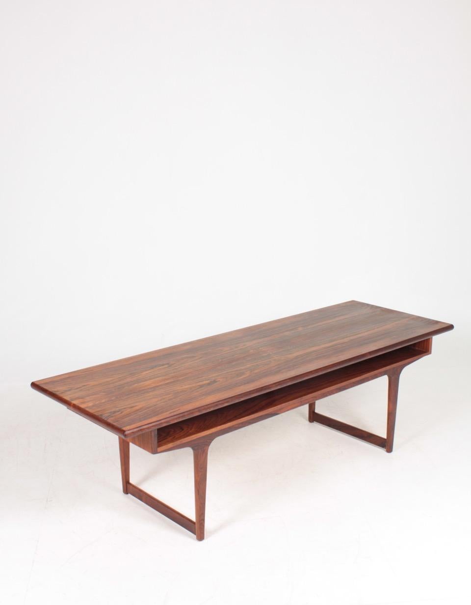 Midcentury Low Table in Rosewood, Made in Denmark, 1960s In Good Condition In Lejre, DK