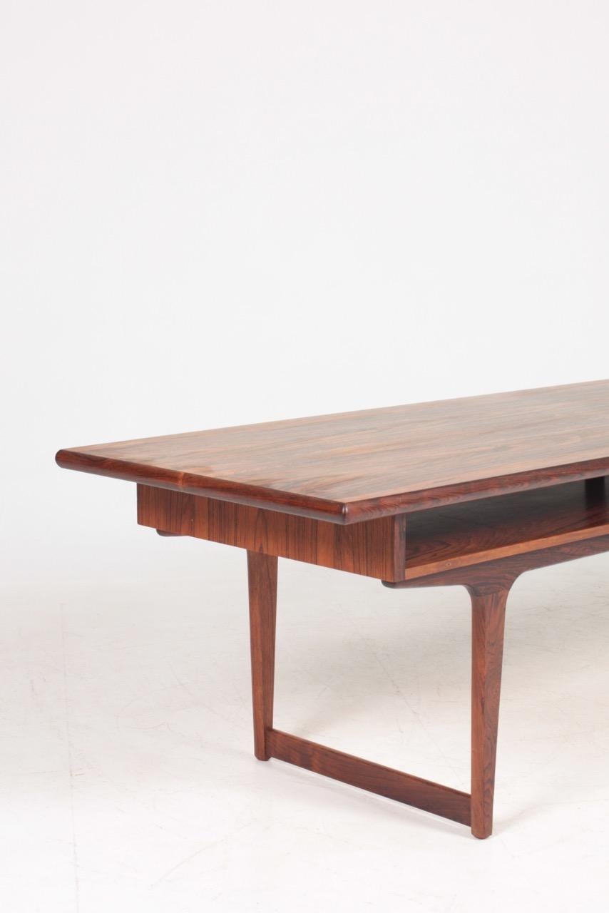 Midcentury Low Table in Rosewood, Made in Denmark, 1960s 1