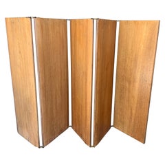 Midcentury Low Wood Screen