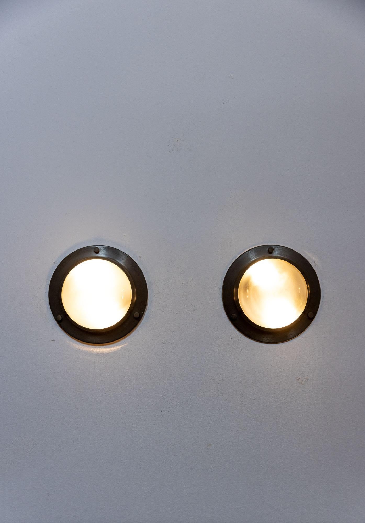 Midcentury Luigi Caccia Dominioni for Azucena Tommy 'LSP6' wall lights  In Excellent Condition For Sale In Piacenza, Italy