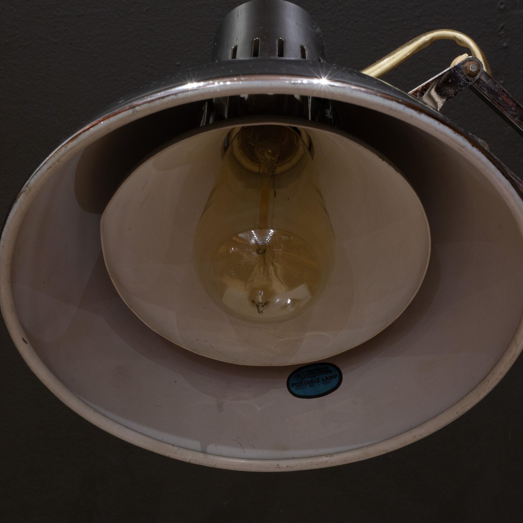 Midcentury Luxo L-1 Articulated Chrome Desk Task Lamp, circa 1960s 1