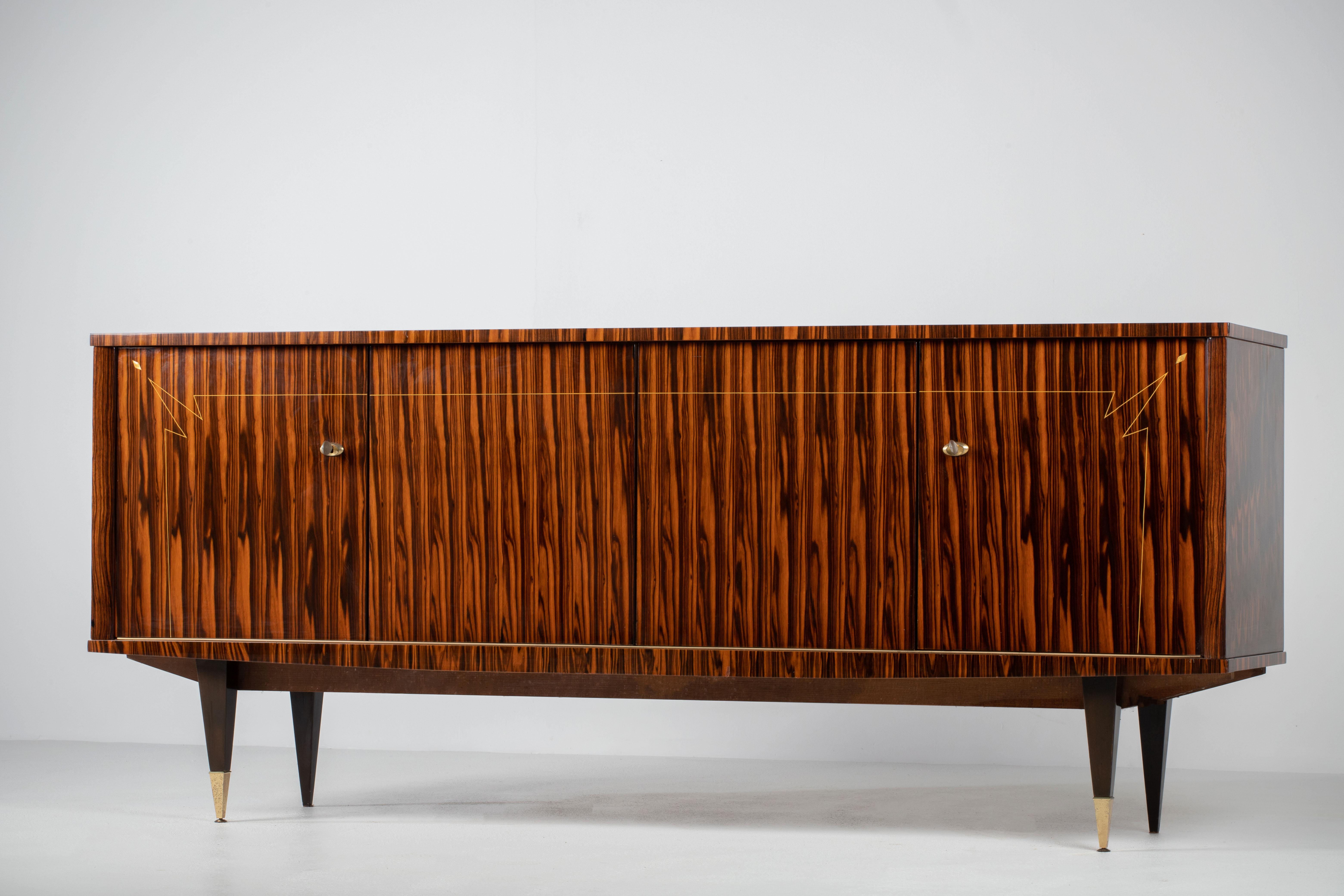 Mid-Century Macassar Sideboard, France, 1960s For Sale 3