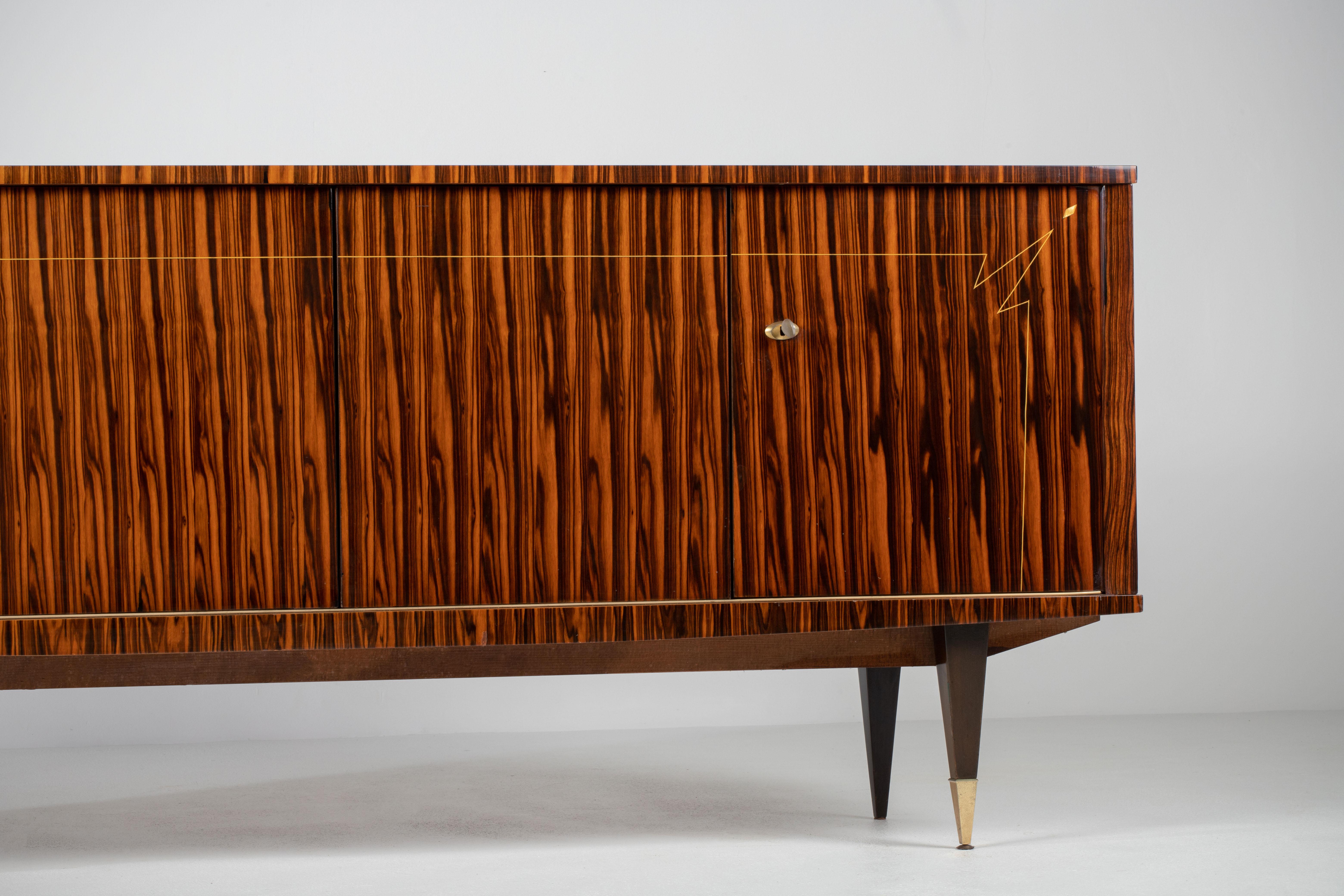 Mid-Century Macassar Sideboard, France, 1960s For Sale 5