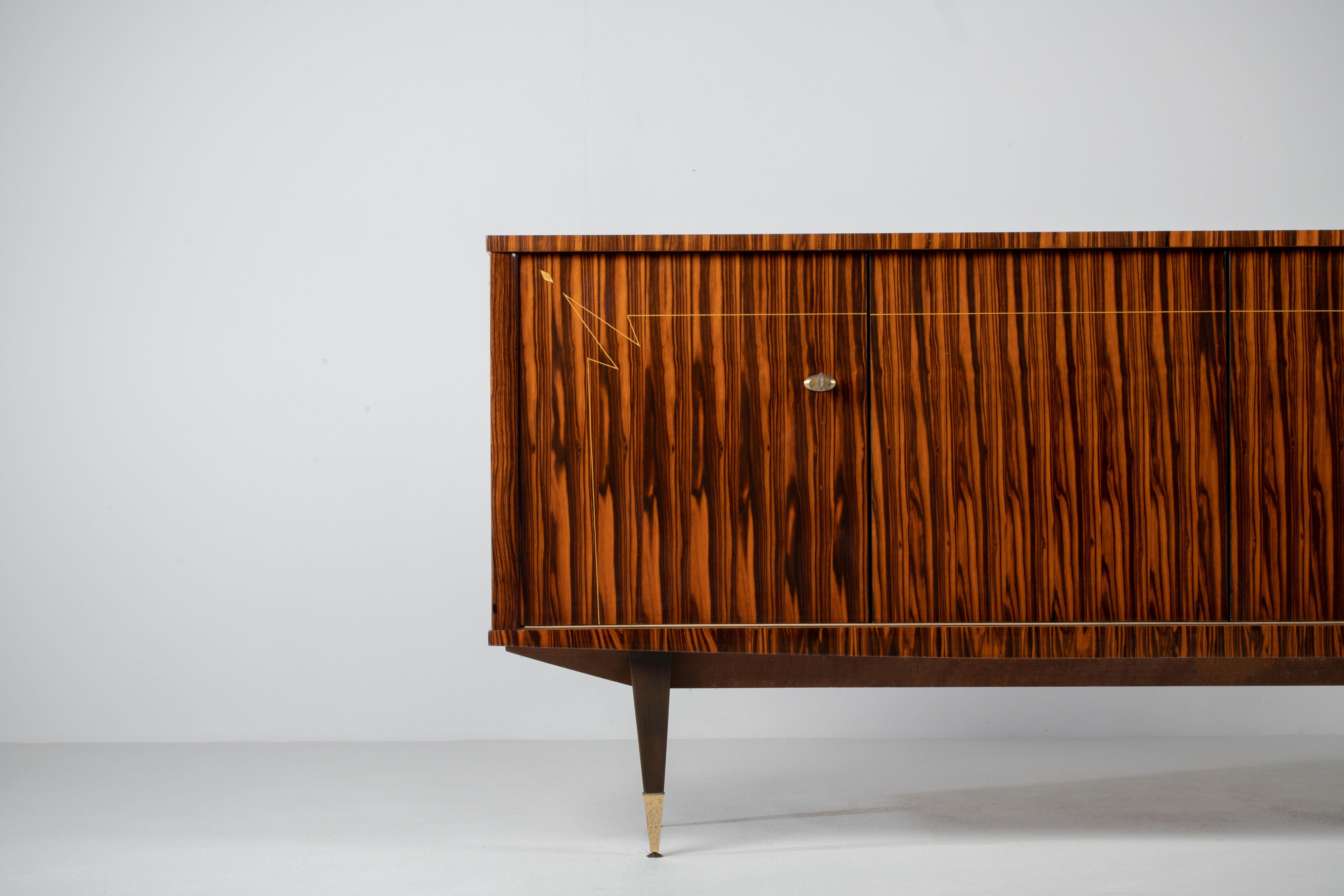 Mid-Century Macassar Sideboard, France, 1960s For Sale 6