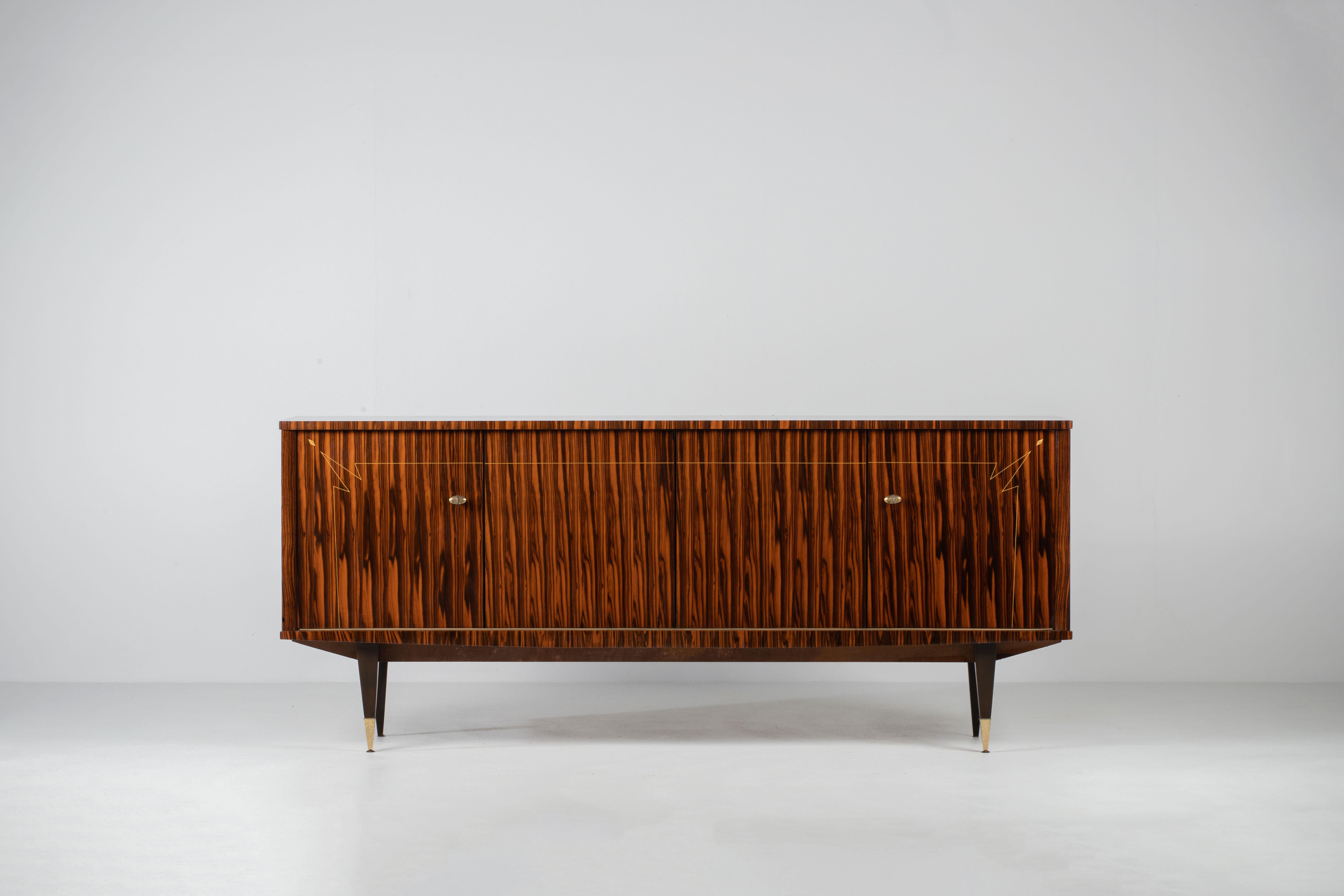 Mid-Century Macassar Sideboard, France, 1960s For Sale 12