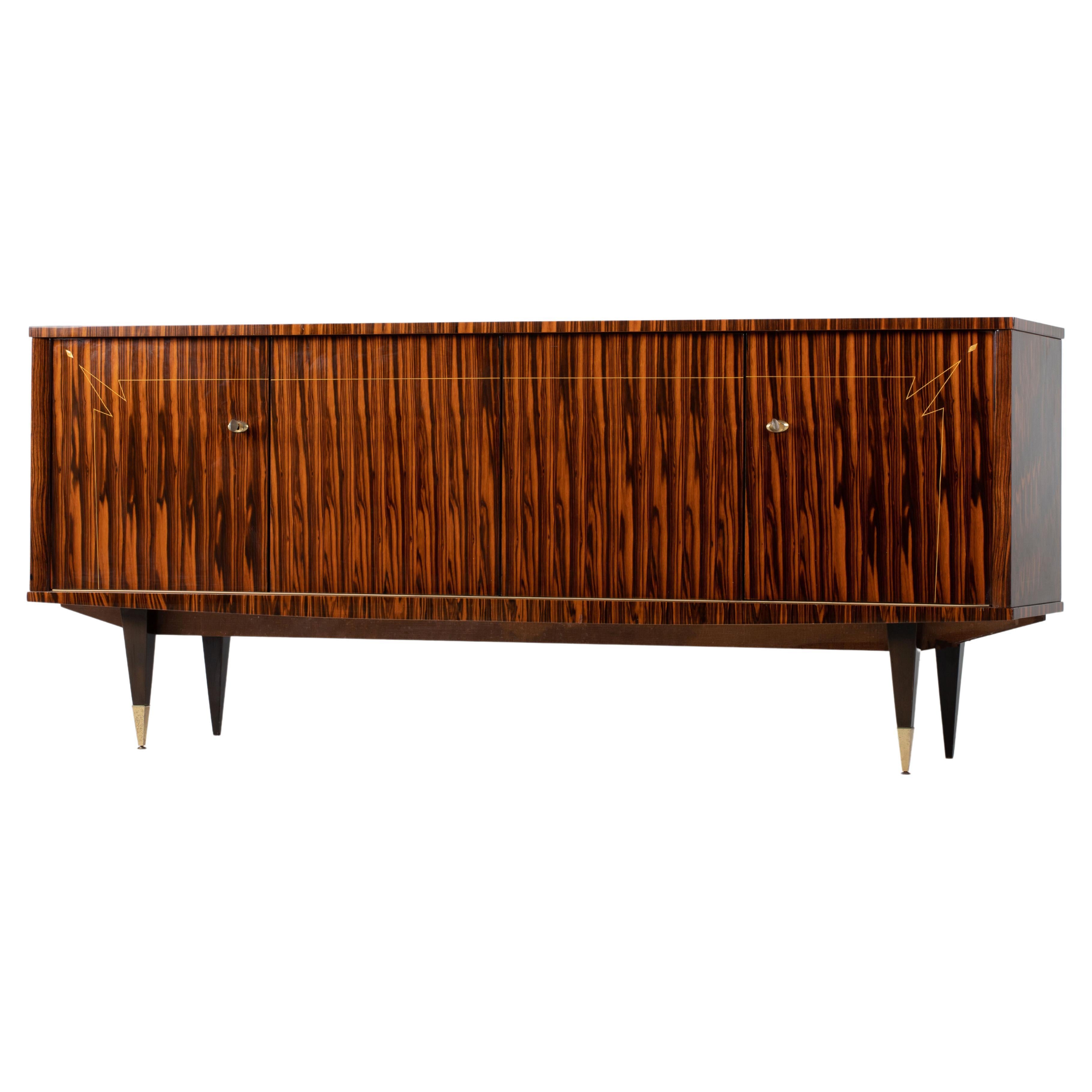 Mid-Century Macassar Sideboard, France, 1960s For Sale