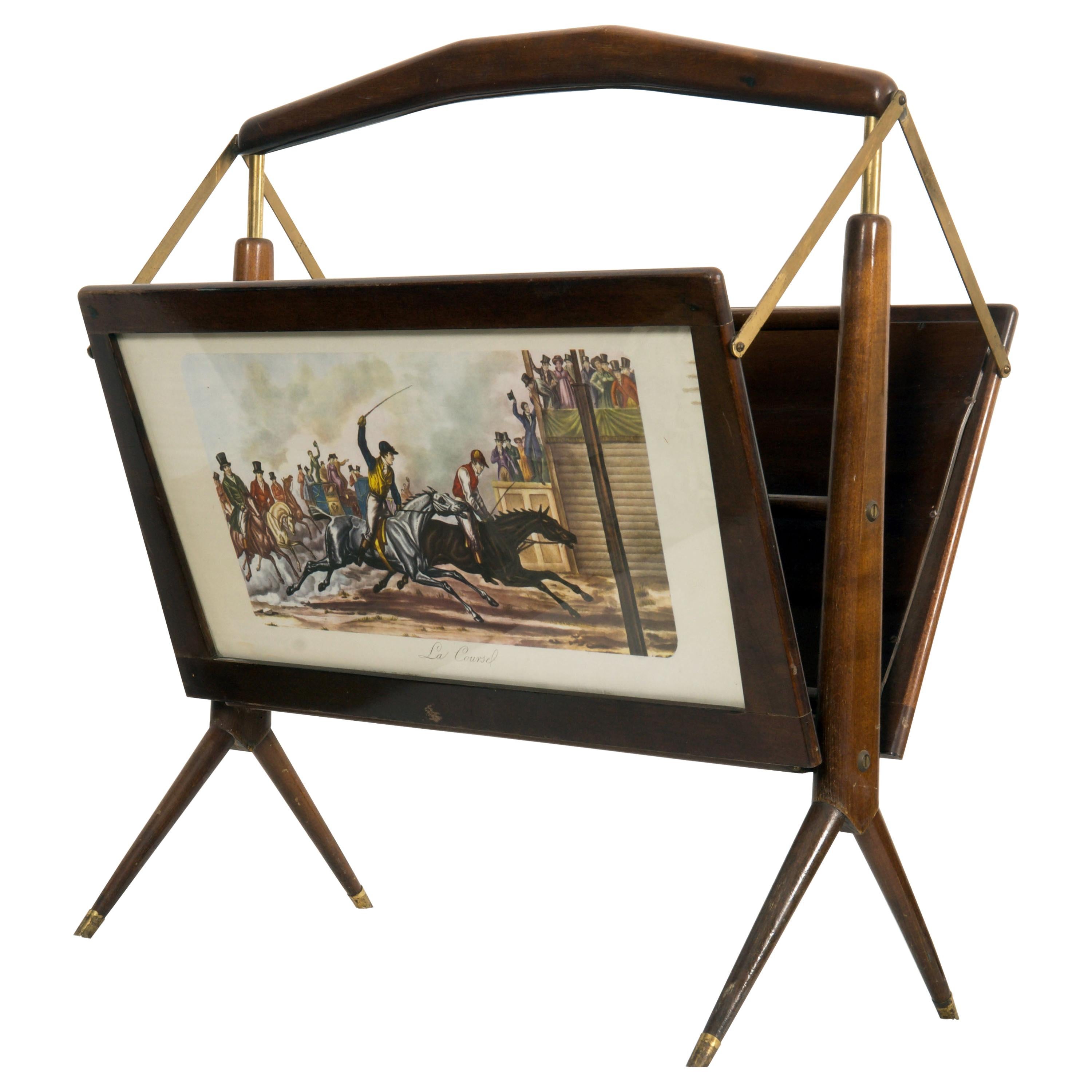Midcentury Magazine Music or Newspaper Rack