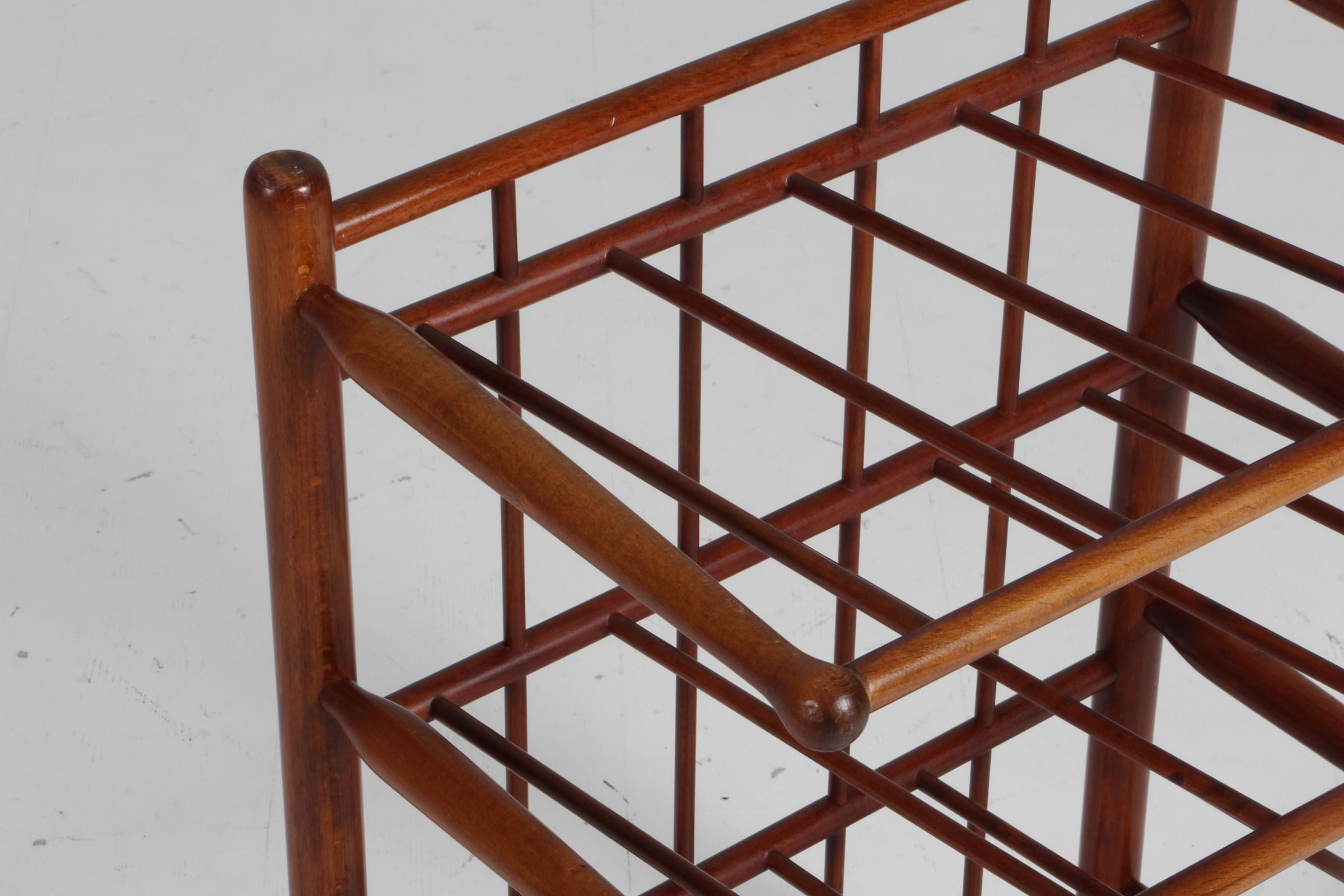 Scandinavian Modern Midcentury Magazine Rack by Frits Henningsen for Andreas Tuck, Denmark, 1940s For Sale