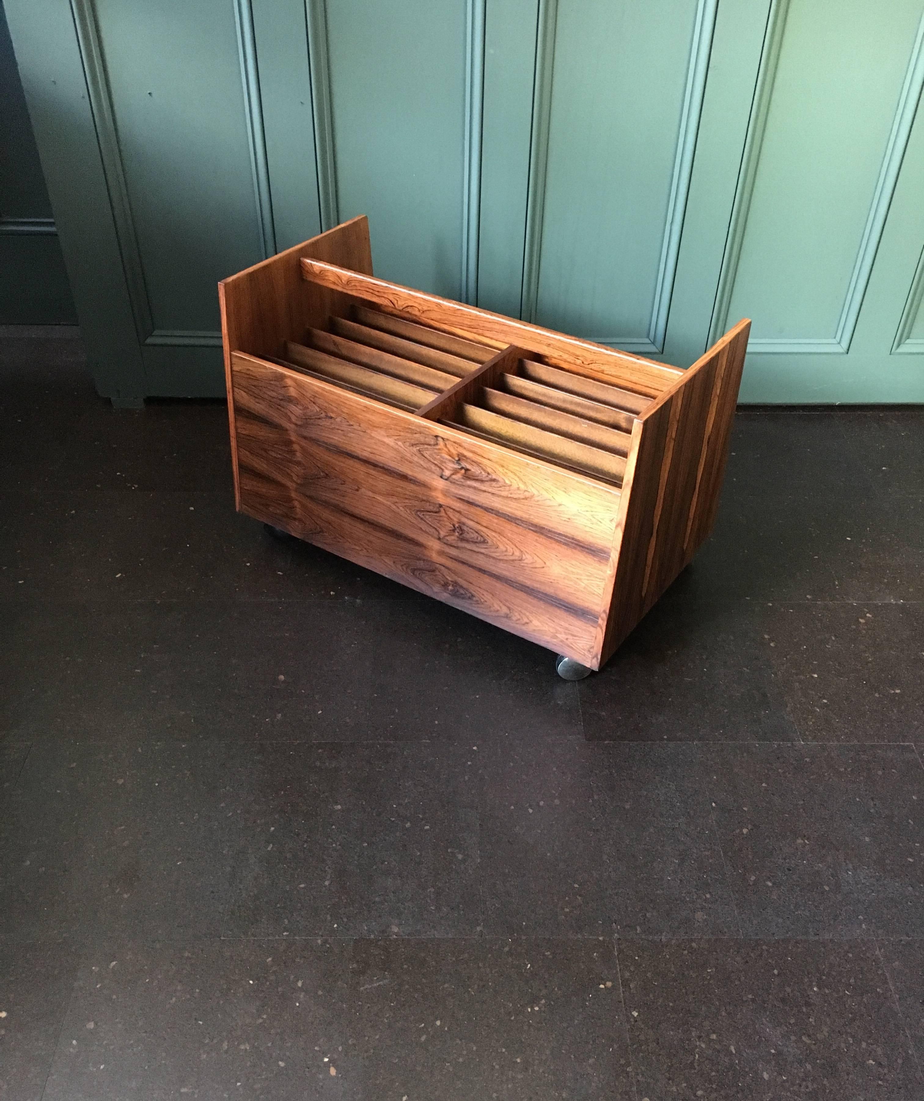 Veneer Midcentury Magazine Rack by Rolf Hesland