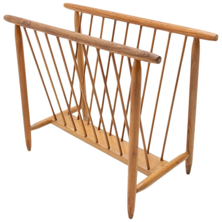 Midcentury Magazine Rack from ÚLUV, 1960s at 1stDibs