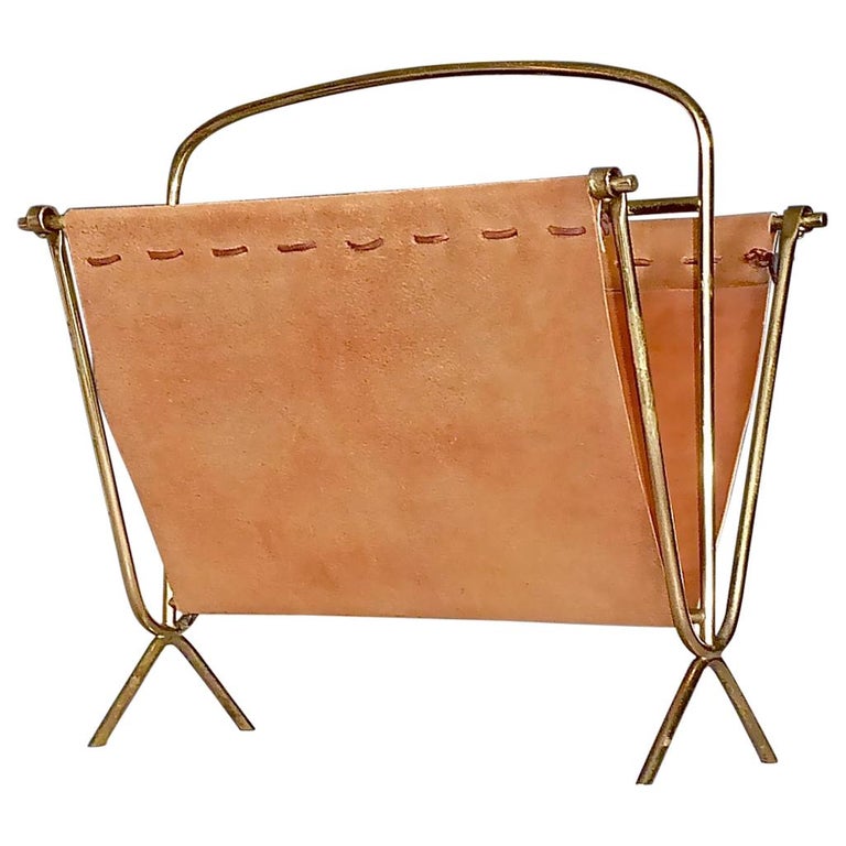 Leather Magazine Racks 116 For Sale On 1stdibs
