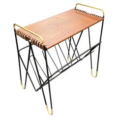 Vintage Midcentury Magazine Rack/Table