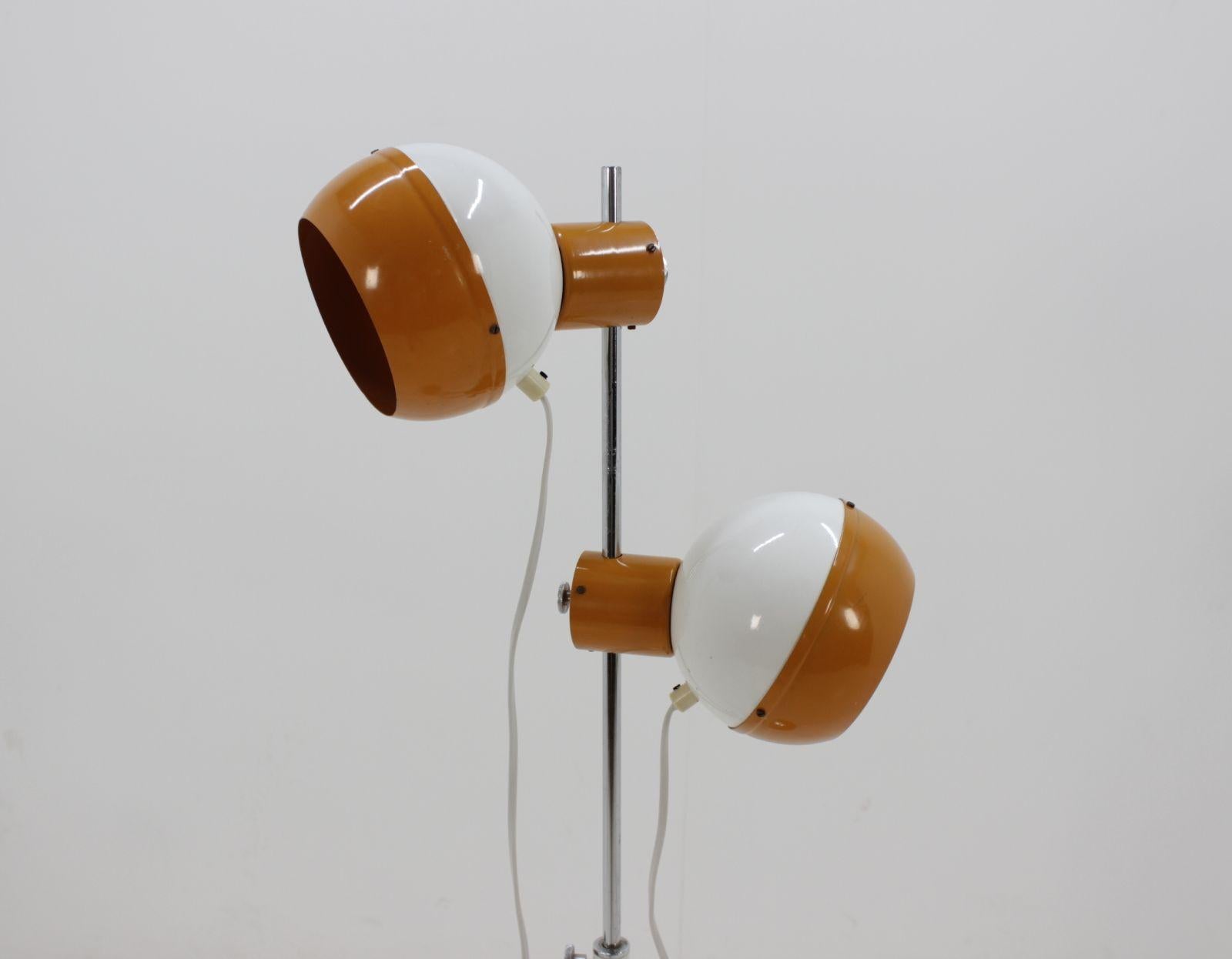 Mid-Century Modern Midcentury Magnetic Double Eye Ball Floor Lamp, 1970s