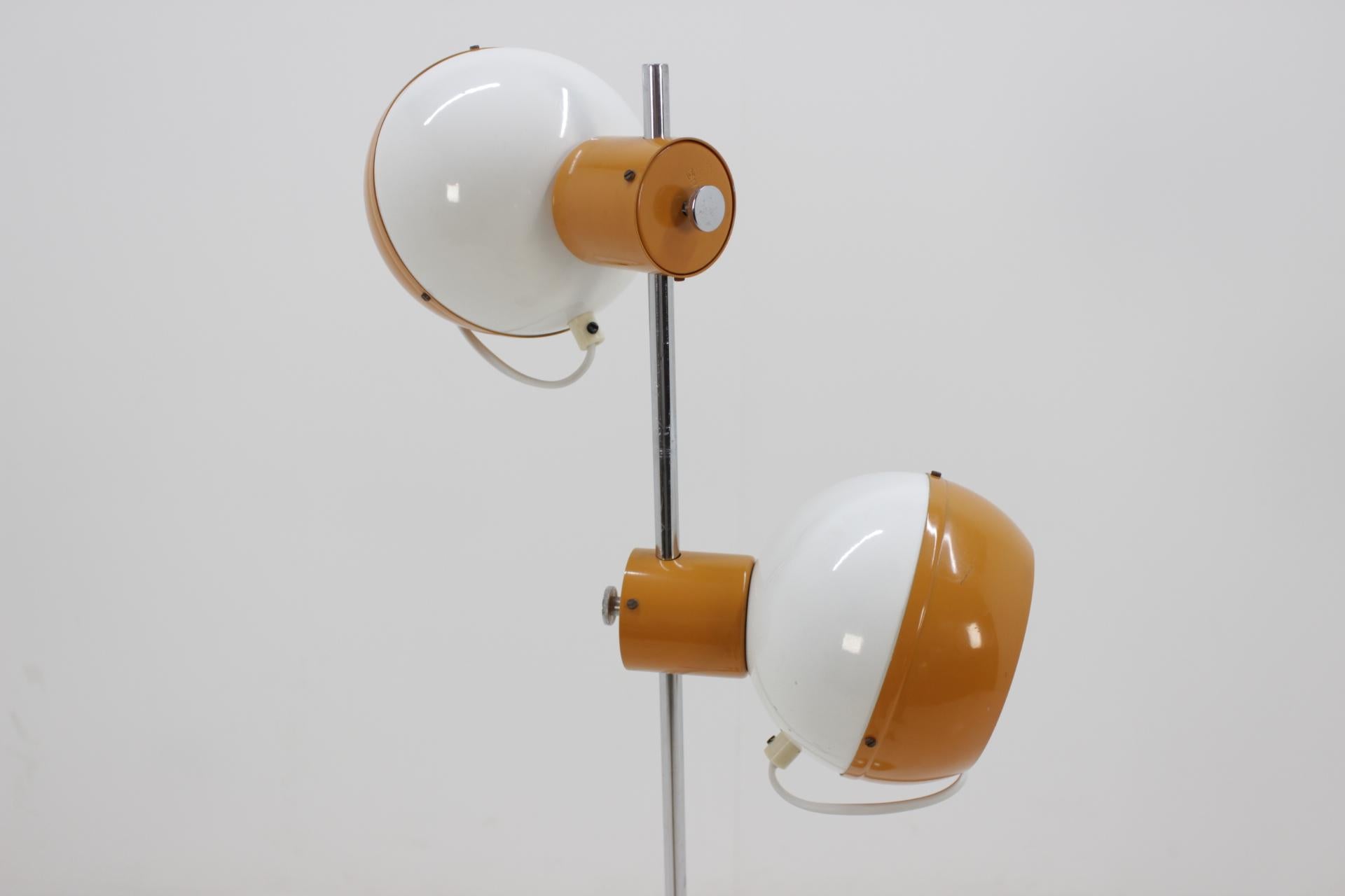 Late 20th Century Midcentury Magnetic Double Eye Ball Floor Lamp, 1970s