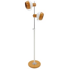 Mid-Century-Stehlampe mit doppeltem Auge, 1970er Jahre