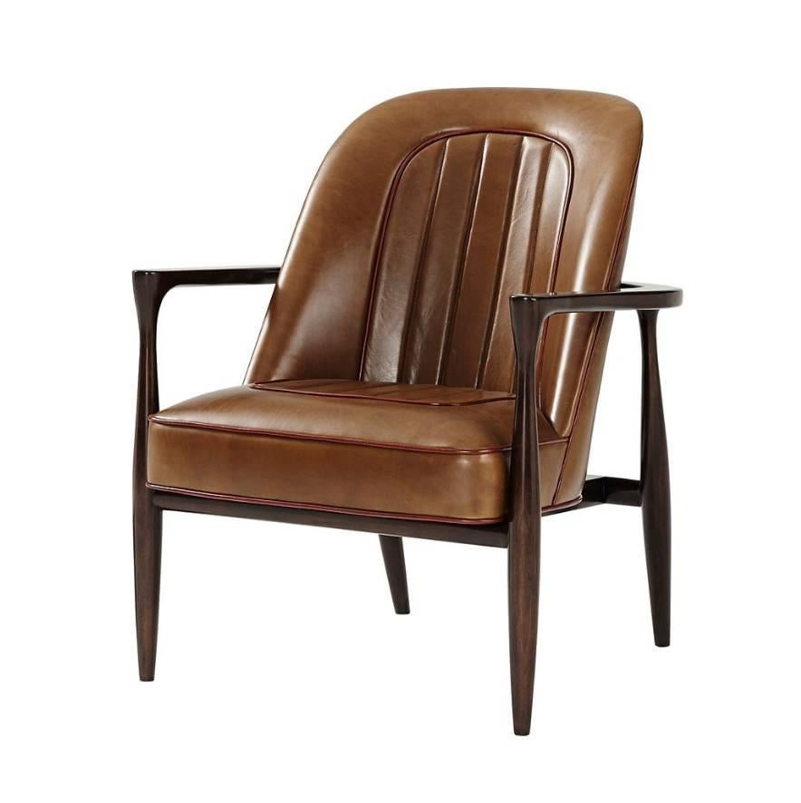 Midcentury Mahogany Accent Chair