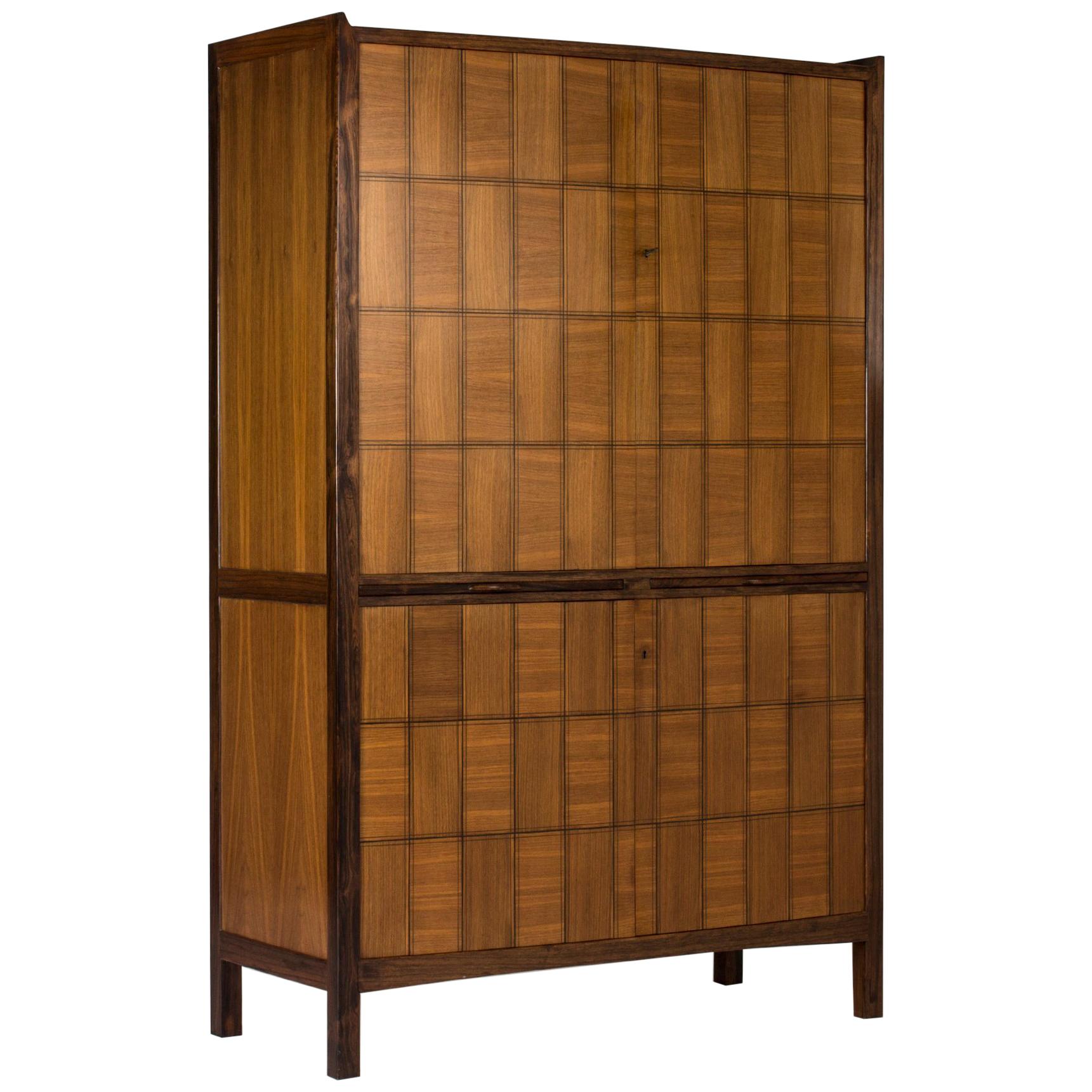 Midcentury Mahogany Cabinet by David Rosén